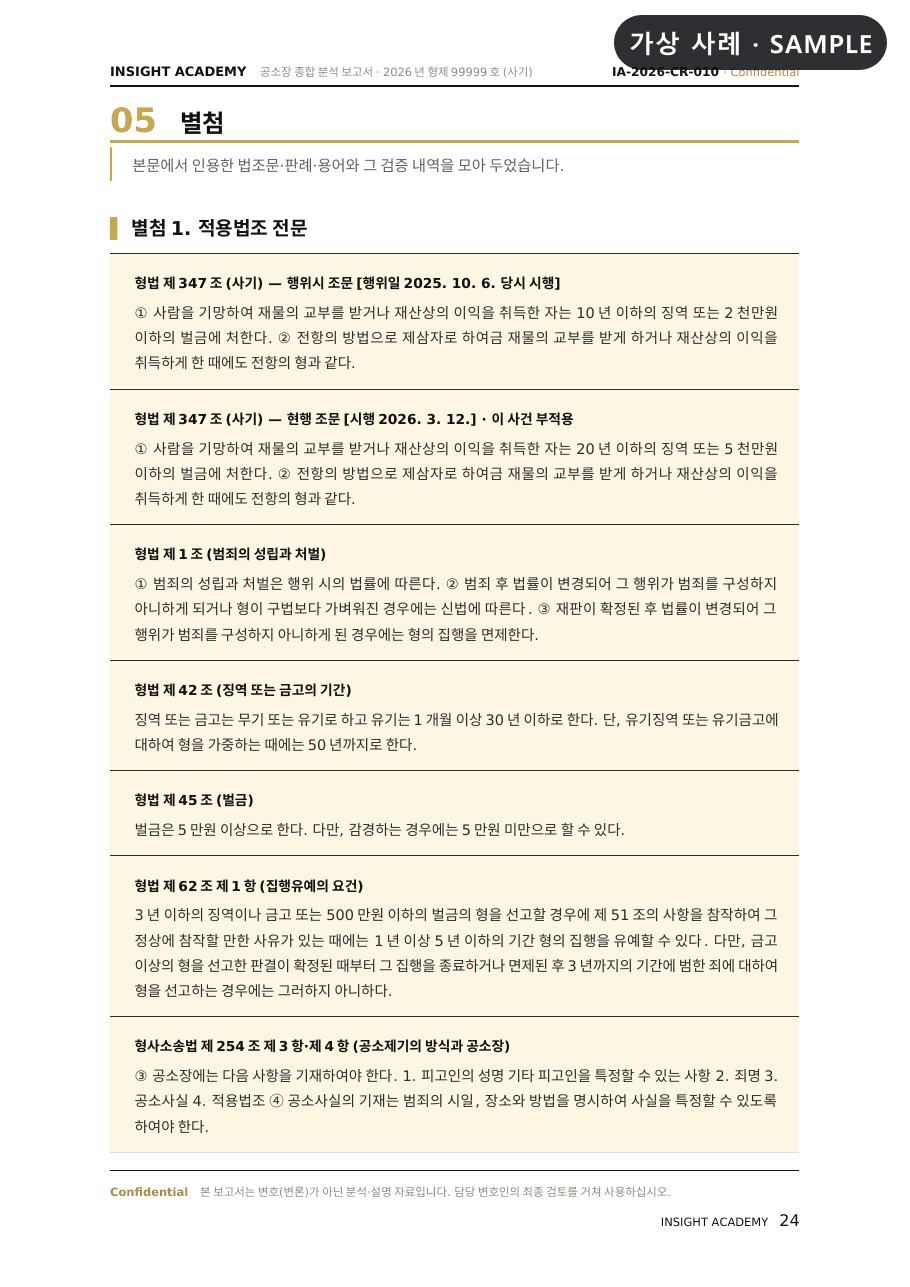별첨1 적용법조 전문